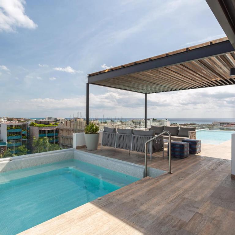 Cozy Studio with Rooftop Pool in Downtown Playa - Apartamento de 2 dormitorios - 4