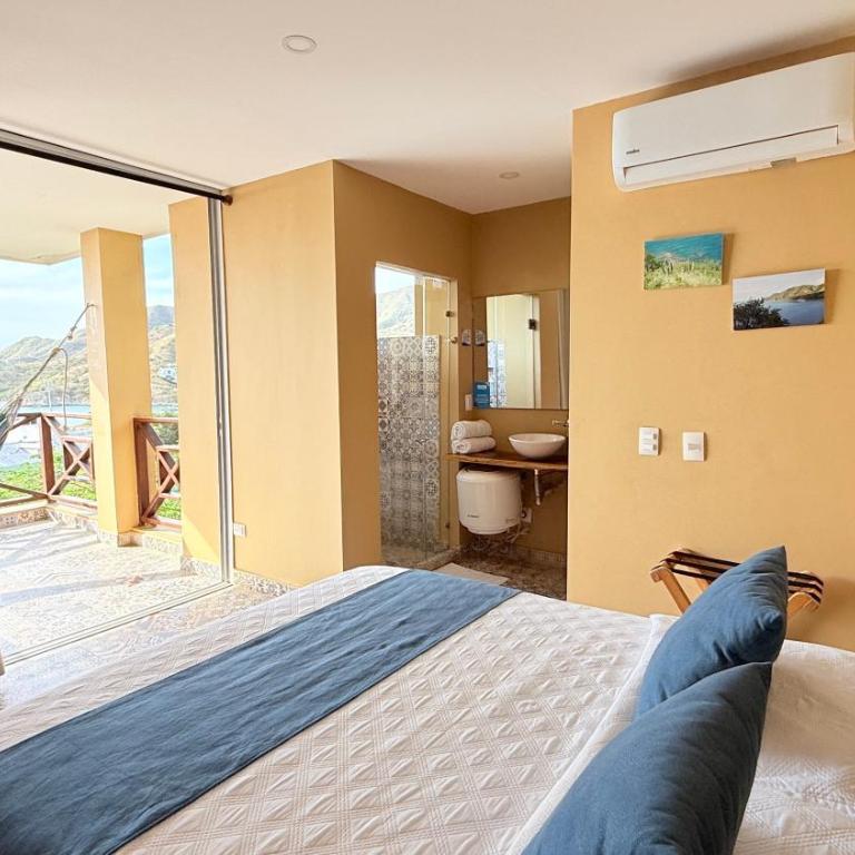 Cabañas Paraiso - Habitación Doble con balcón y vistas al mar - 4