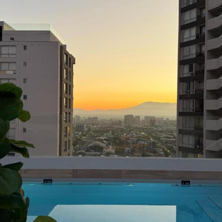 Santiago Centro - Nuevo y moderno con Piscina Panorámica - Apartamento de 1 dormitorio - 24