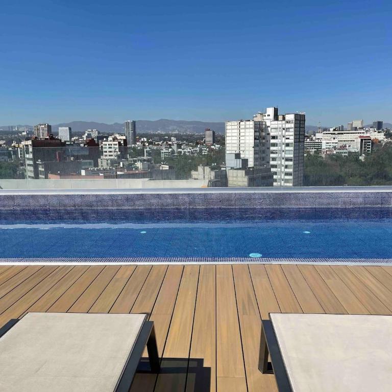 Roma-Condesa · Alberca rooftop + Gym · 2BR Vistas - Apartamento - 19