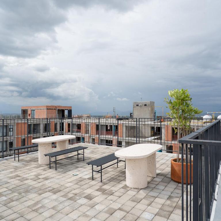 Apartamento Anuva con Parking, Alberca y SkyView - Two-Bedroom Apartment - 45