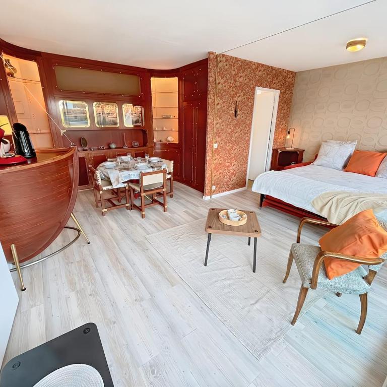Le Vintage Marin - Studio à 2 minutes à pied de la Plage et du Casino - Monolocale con Balcone - 9