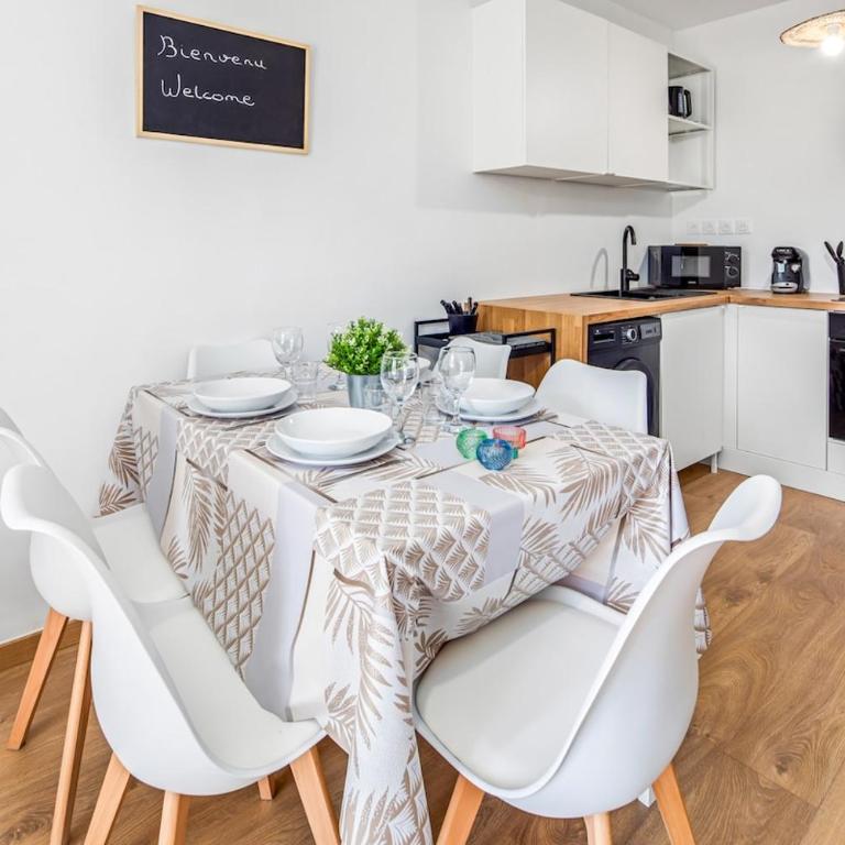 3min Gare Patio 8 pers Parc - Appartement 3 Chambres - 24