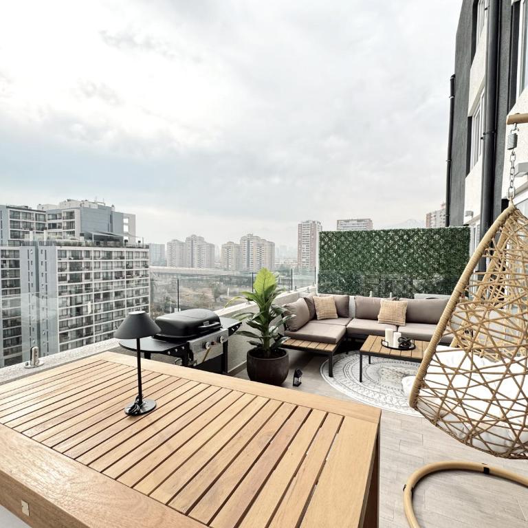 Terraza con Vista I Metro Ñuble - Apartamento de 1 dormitorio - 2
