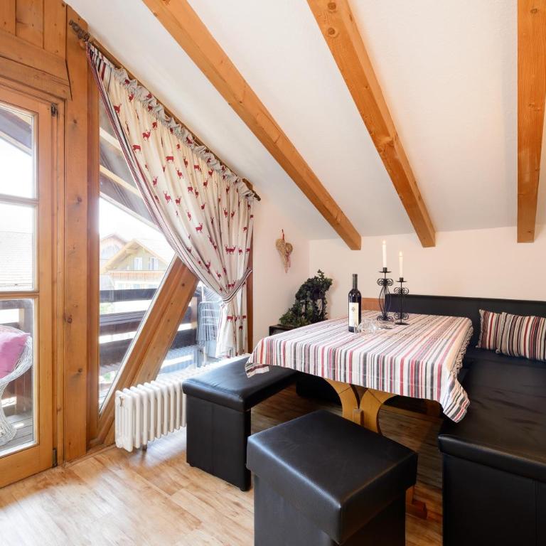 "Ferienwohnung Ess" - Annehmlichkeiten von 4-Sterne Familien-und Wellnesshotel Viktoria können mitbenutzt werden - Apartment mit Blick auf die Berge - 5