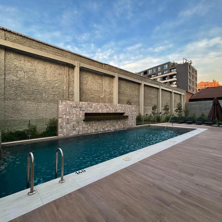 Cómoda habitación con vista privilegiada, Estacionamiento - Apartamento de 1 dormitorio - 9