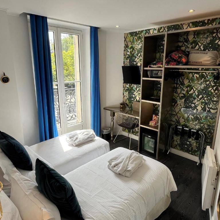 Hotel Cluny Square - Chambre Lits Jumeaux avec Balcon - 1