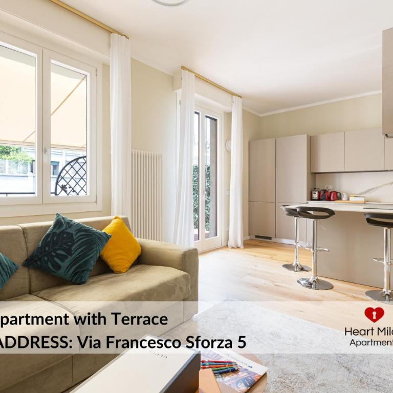 Heart Milan Apartments Duomo District - Appartamento con Terrazza - Via Francesco Sforza 5 - 1