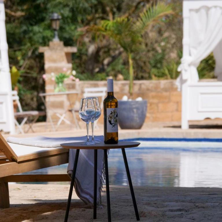 BODASUITE Apartment auf grossem Fincagehöft , 2 Schlafzimmer, Küche, Wohnzimmer, Terrasse, XXL Pool, Wifi, Klima - Apartamento de 2 dormitorios - 9