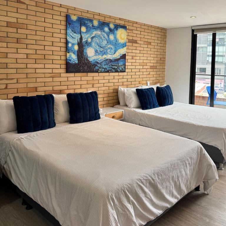 Double bed Confort y Ahorro Apartamento con 2 Camas Dobles - Apartamento de 1 dormitorio - 1