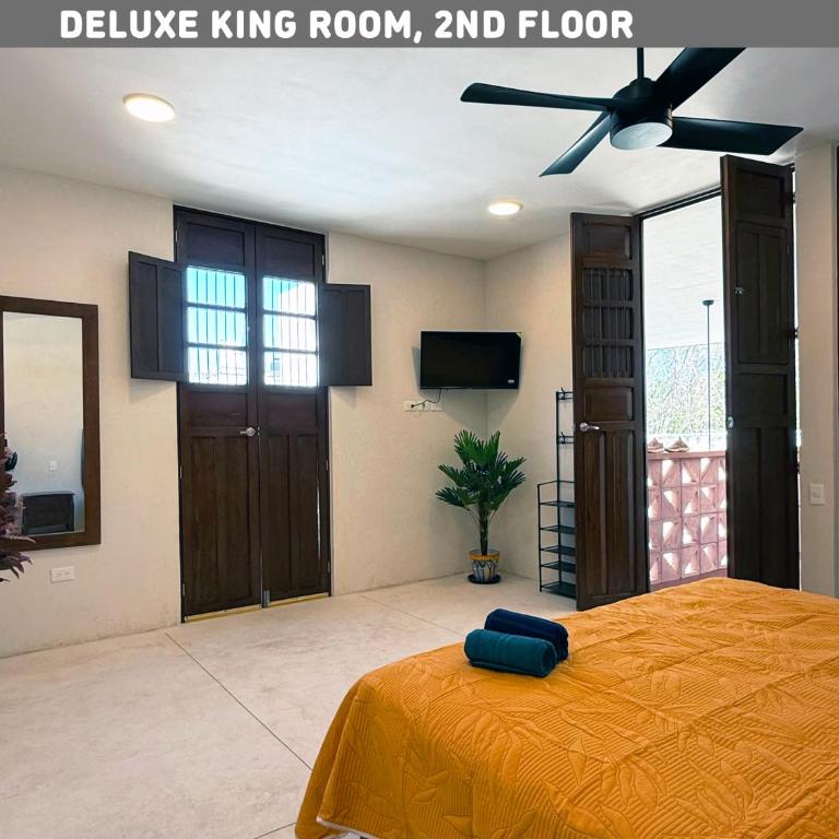 Villa con piscina para 6 personas en camas y 2 Hamacas Ado 69 - Habitación Deluxe con cama extragrande - 23