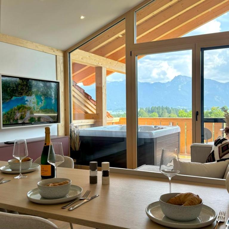 Apartment See I Balkon mit Jacuzzi I Parkplatz - Apartment mit 1 Schlafzimmer und Whirlpool - 5