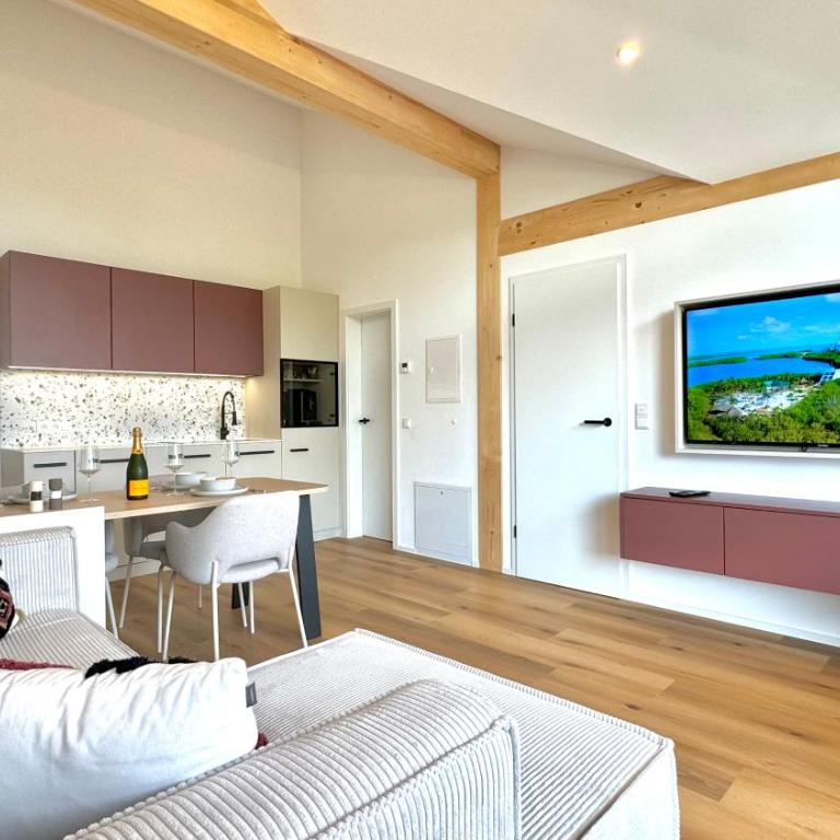 Apartment See I Balkon mit Jacuzzi I Parkplatz - Apartment mit 1 Schlafzimmer und Whirlpool - 4