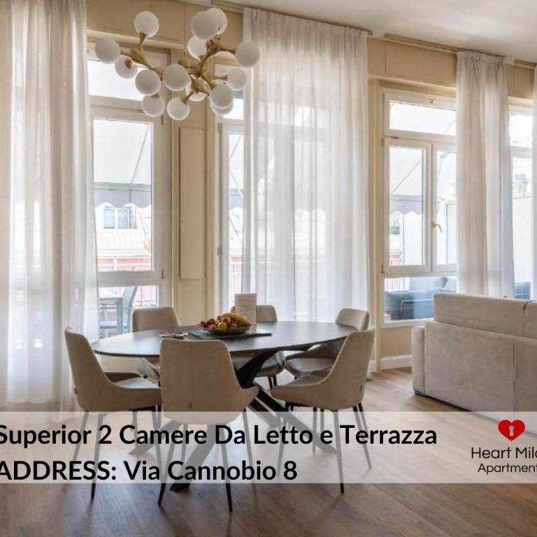 Heart Milan Apartments San Sepolcro Duomo - Superior 2 Camere Da Letto e Terrazza - Via Cannobio 8 - 1