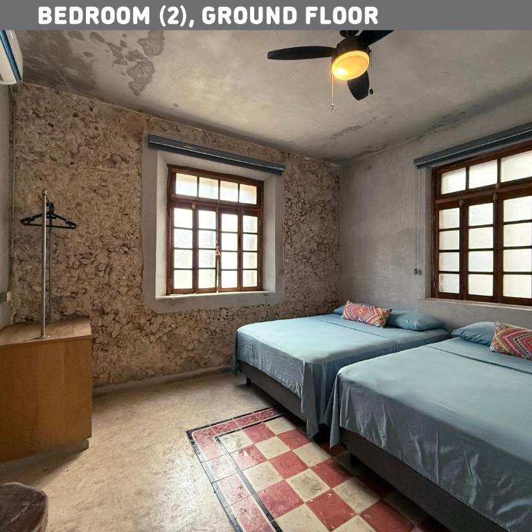 Casa para 12 persona con Piscina, Mérida Centro, Casa Nido Rosa - Habitación Cuádruple con baño privado - 35