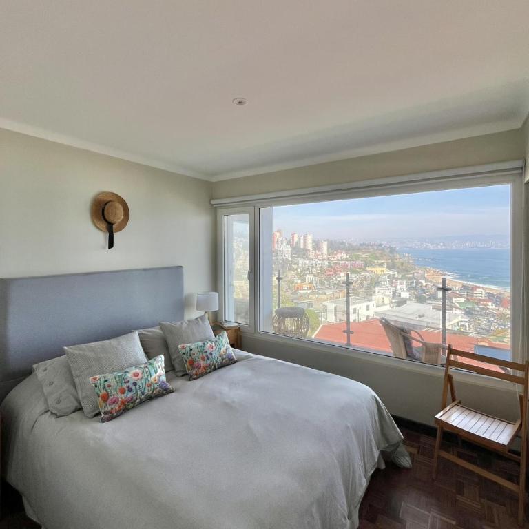Altavista Reñaca - Fogón, quincho y piscina con vista al mar - Villa - 16