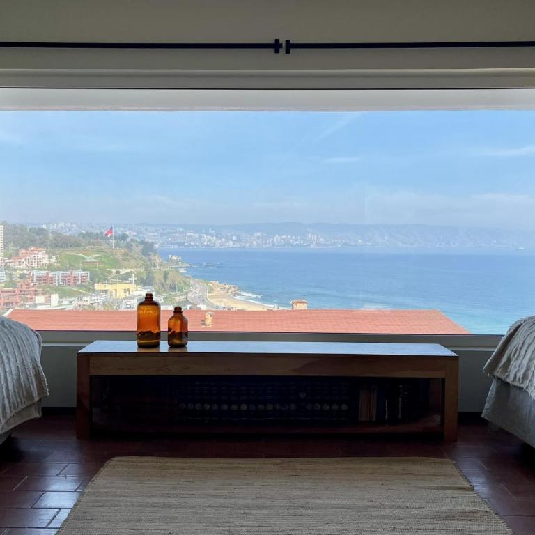 Altavista Reñaca - Fogón, quincho y piscina con vista al mar - Villa - 23