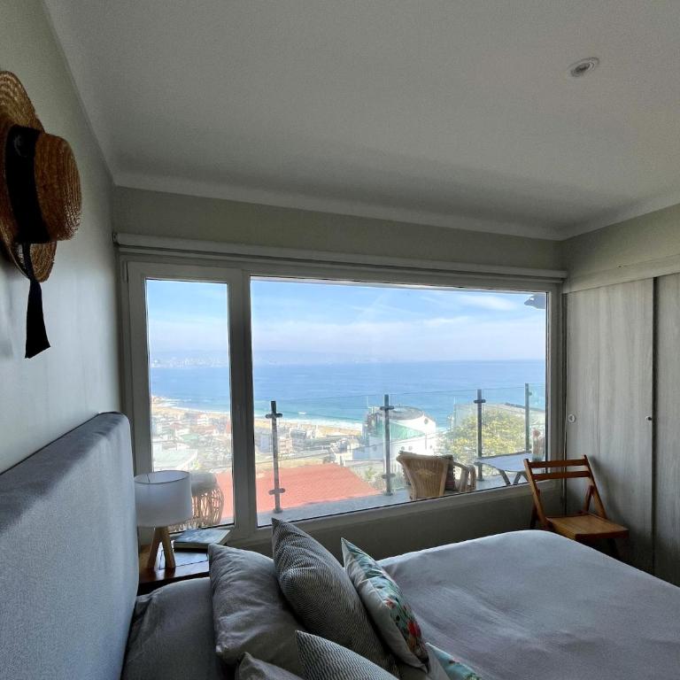 Altavista Reñaca - Fogón, quincho y piscina con vista al mar - Villa - 17