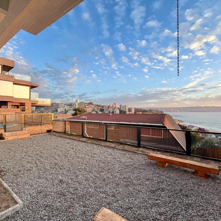 Altavista Reñaca - Fogón, quincho y piscina con vista al mar - Villa - 32