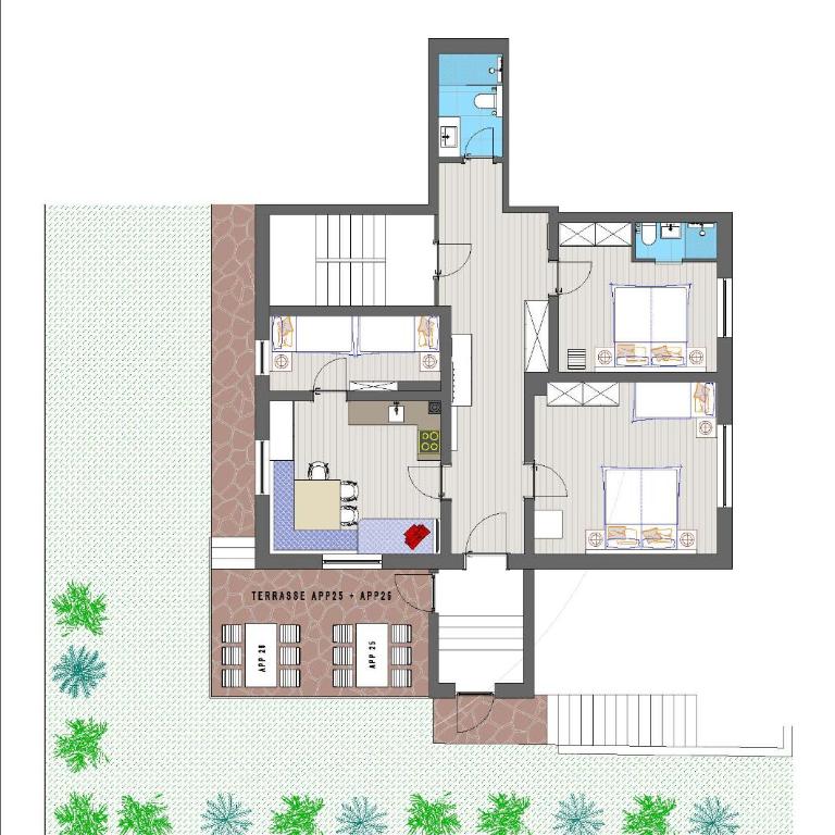 Appartements Pungg - Standard Apartment mit 3 Schlafzimmern - 1