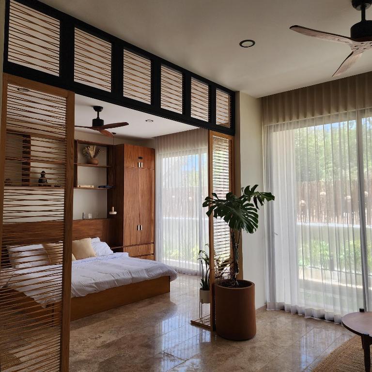 Paam Cheel Nest 111 Tulum - Near Tulum site, private pool - Apartamento de 1 dormitorio con vistas a la piscina - 13