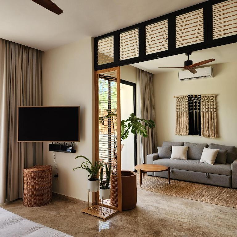 Paam Cheel Nest 111 Tulum - Near Tulum site, private pool - Apartamento de 1 dormitorio con vistas a la piscina - 5