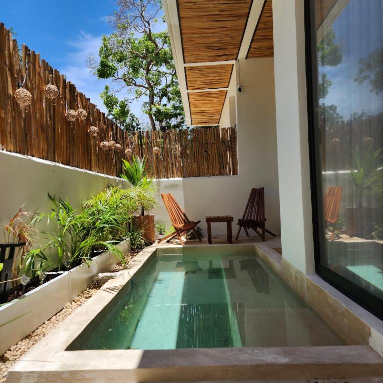 Paam Cheel Nest 111 Tulum - Near Tulum site, private pool - Apartamento de 1 dormitorio con vistas a la piscina - 7