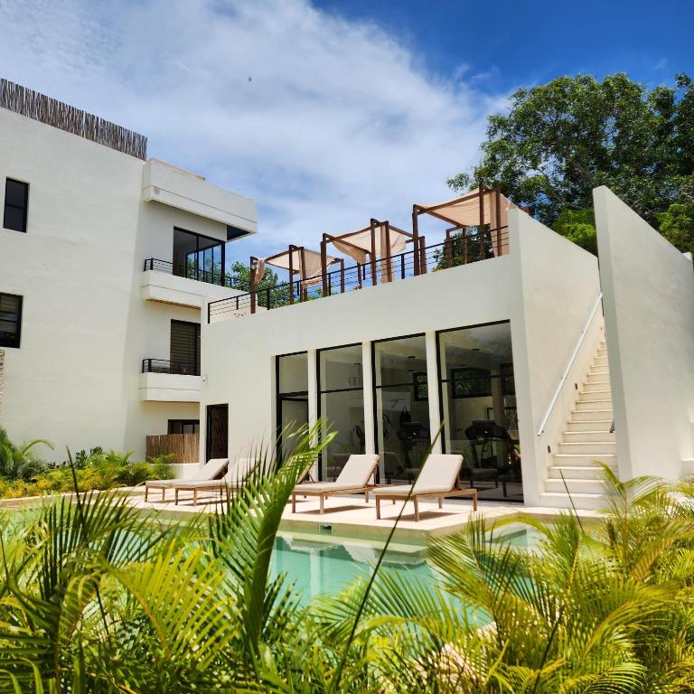 Paam Cheel Nest 111 Tulum - Near Tulum site, private pool - Apartamento de 1 dormitorio con vistas a la piscina - 21