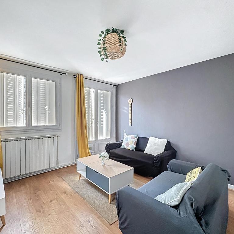 Le Cosy Genin - 3 Chambres Bureaux Parking - Suite Appartement 3 Chambres - 3