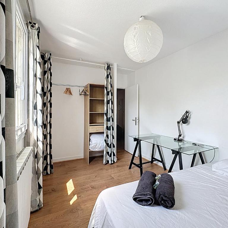 Le Cosy Genin - 3 Chambres Bureaux Parking - Suite Appartement 3 Chambres - 7