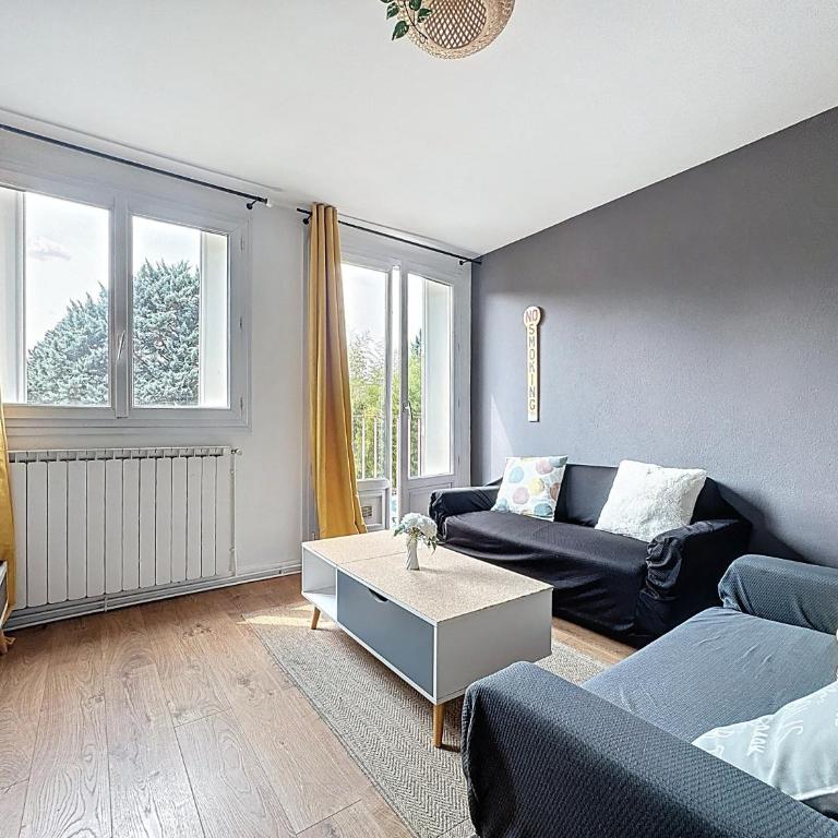 Le Cosy Genin - 3 Chambres Bureaux Parking - Suite Appartement 3 Chambres - 10