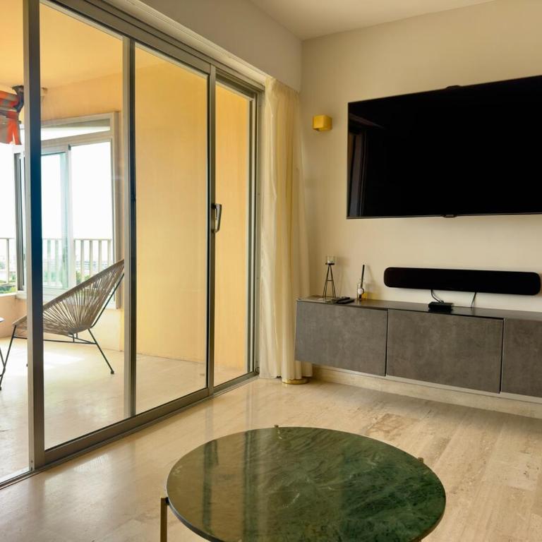 Sea view 4 people terrace 60 m & pool - Apartment mit 2 Schlafzimmern - 22