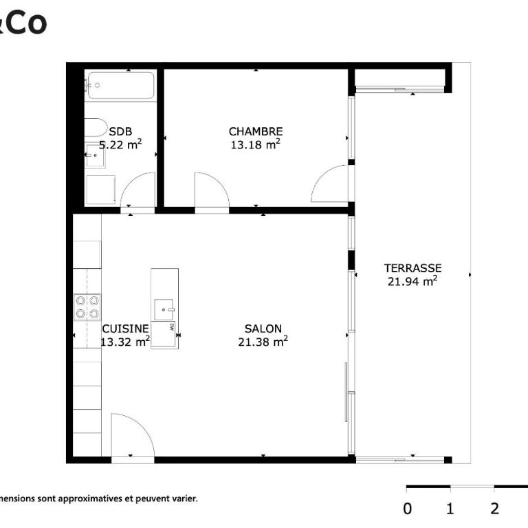 Bright flat with terrace in Sierre - Apartment mit 1 Schlafzimmer - 12
