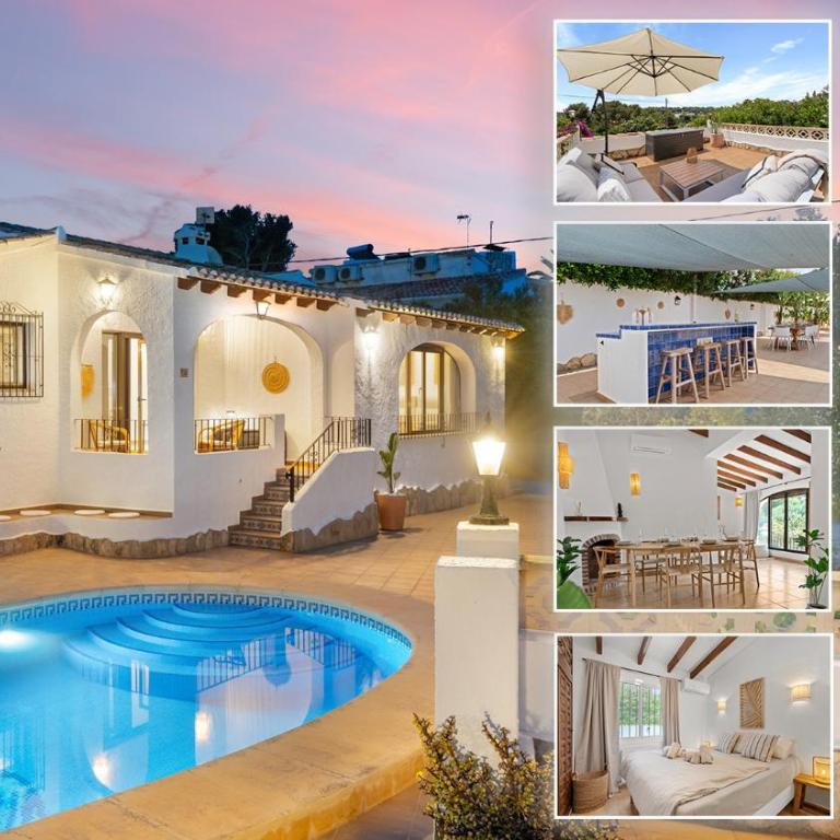 Villa Sunset Moraira mit eigenem Pool, Strandnähe, Klimaanlage, Heizung, Outdoor-Küche, Grill - Casa Vacacional de 3 dormitorios - 49