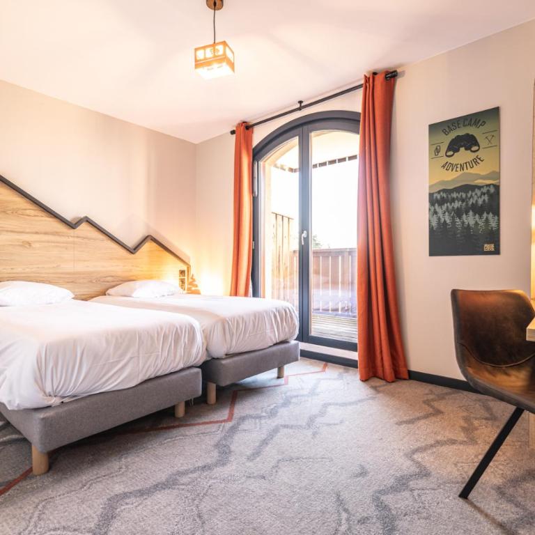 Hotel Base Camp Lodge - Albertville - Appartement 2 Chambres avec Balcon - 4