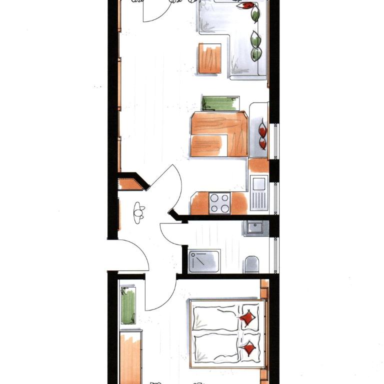 Gästehaus Zum Wurm - Apartment mit Blick auf die Berge - 8