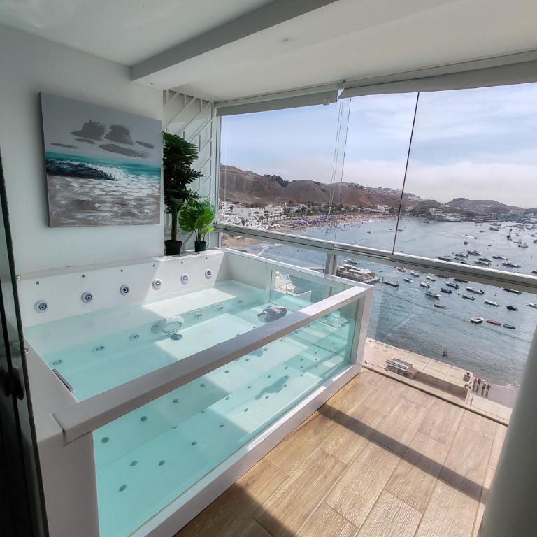 Confortable con vista al mar de Naplo, Pucusana - Two-Bedroom Apartment - 7