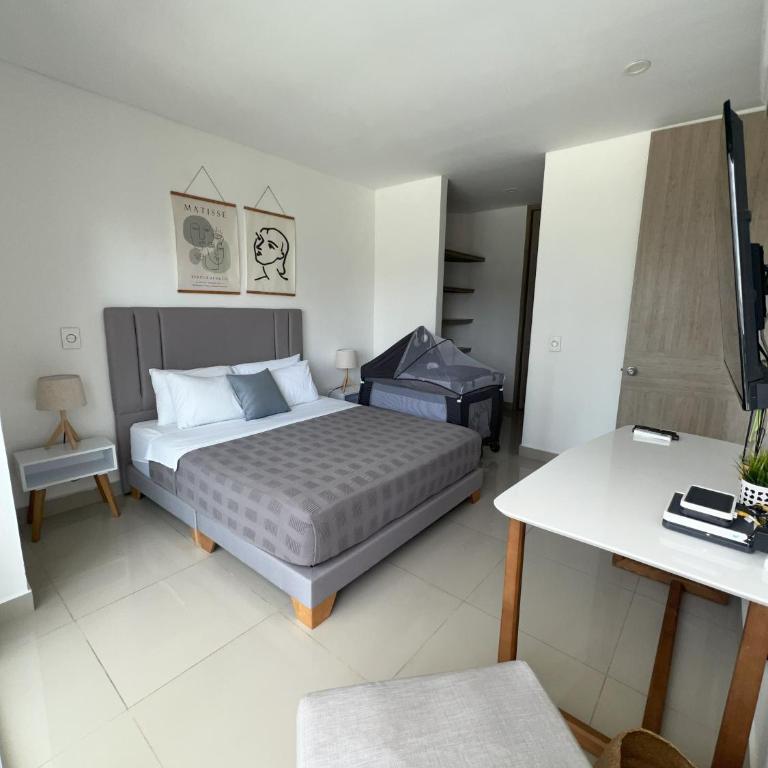 Cómodo moderno apto en Bocagrande a 2' de la playa - Apartamento con vistas a la piscina - 56