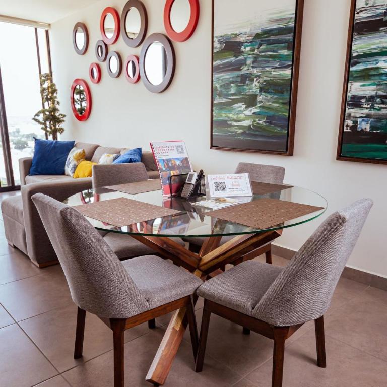 Apartment A/C, GYM, Cafeteria | Telmex Auditorium - Apartment with City View - 47