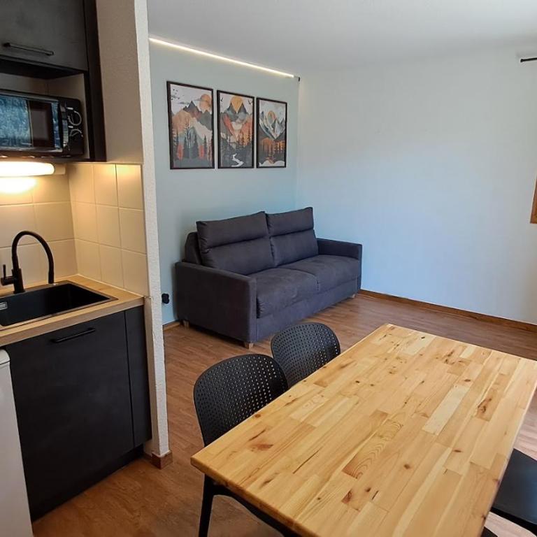 Appartement cosy vue panoramique Orelle les 3 Vallées - Appartement 1 Chambre avec Balcon et Vue sur les Montagnes - 10