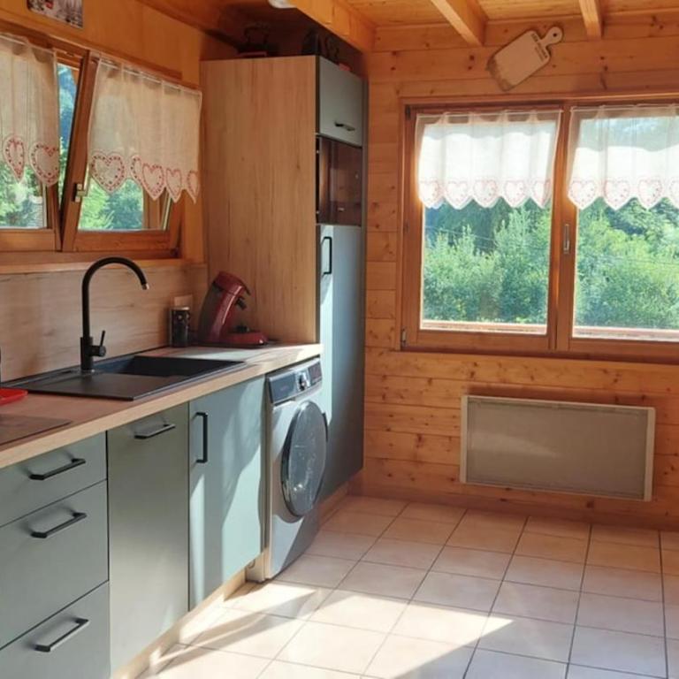 Nouveau ské chalet, SPA privatif, terrain clôturé, garage - Chalet 2 Chambres - 35