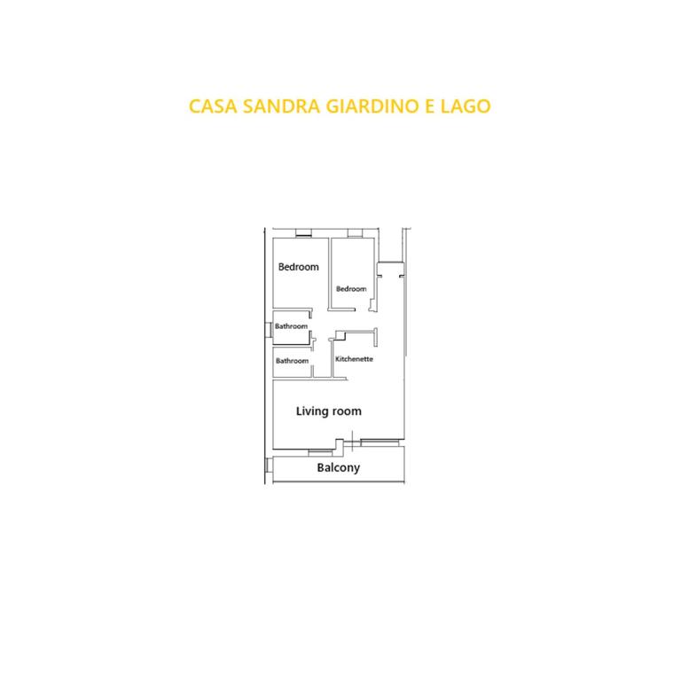 Casa Sandra Giardino e Lago - Appartamento con Balcone - 34