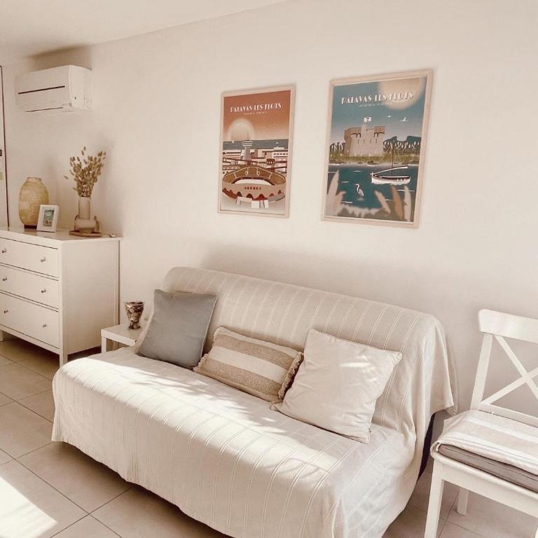 Les Soleillades - T2 cosy pour 4 pers - Piscine, parking privé, à 100m de la plage - LaConciergerieByNina - Appartement 1 Chambre - 1
