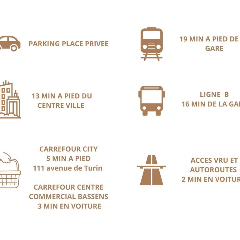 Sweet Home - Cocon élégant, balcon, vue montagnes & parking privé - One-Bedroom Apartment - 22