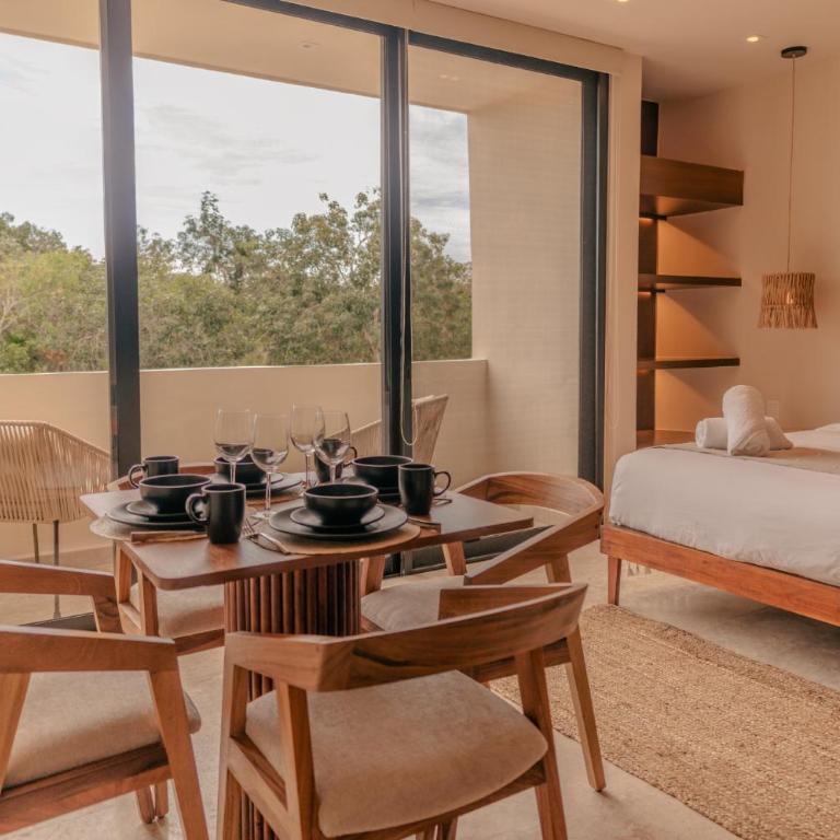 Peregrina Tulum Lux Aparthotel - Habitación Doble Deluxe con balcón - 3