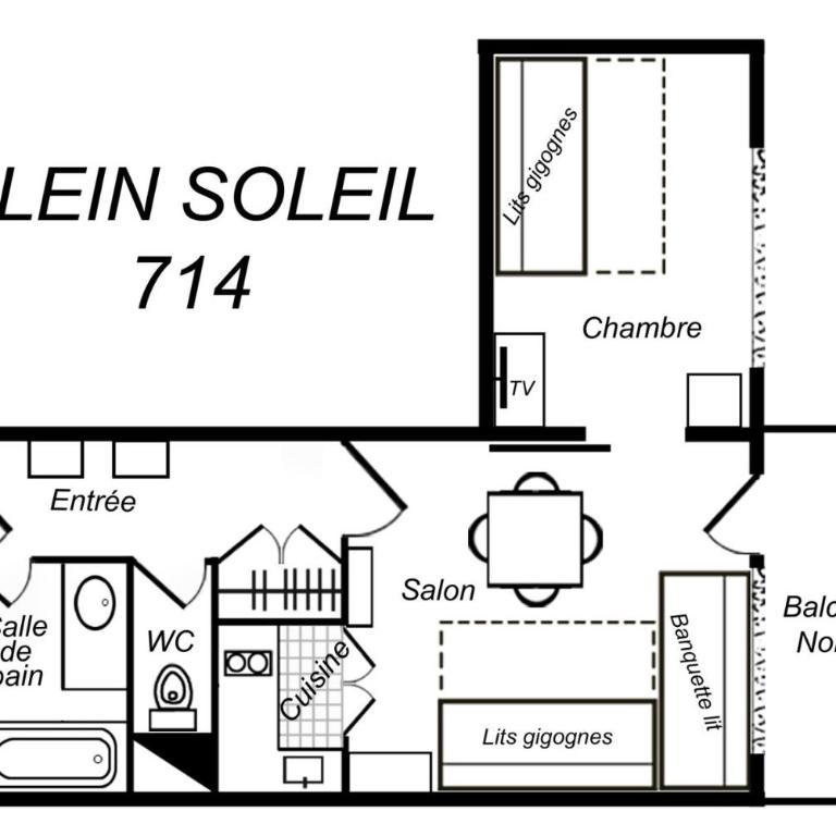Résidence Plein Soleil - AGRÉABLE 2 PIÈCES SUR LES PISTES MAE-7626 - Appartement - 4