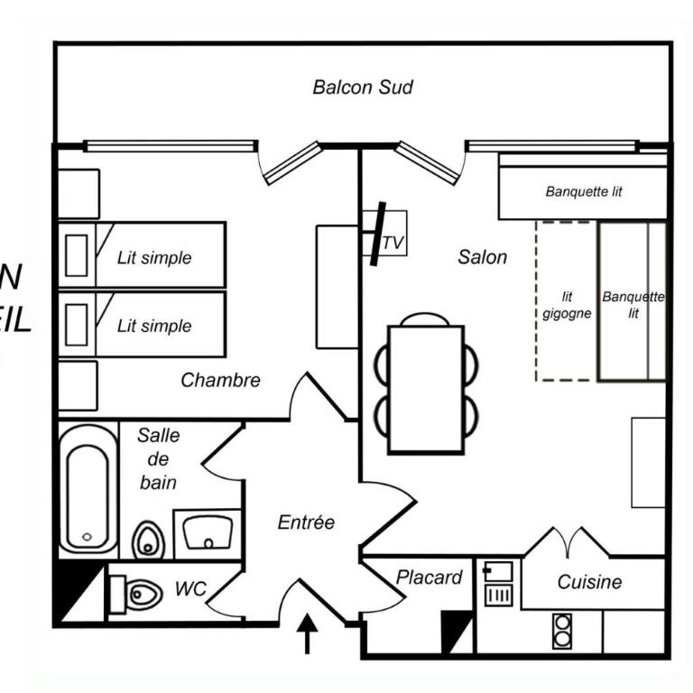 Résidence Plein Soleil - BEL APPARTEMENT LUMINEUX SKIS AUX PIEDS MAE-6812 - Appartement - 1