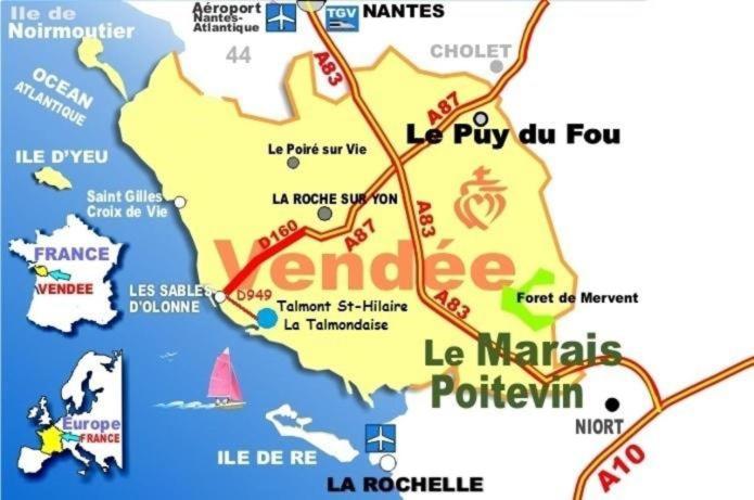Manoir appart et terrasse dans le village vacances de Port Bourgenay, vue golf, lac et forêt, proche mer, à 300m piscine gratuite d'avril à sept, 5 pers - Apartment mit 1 Schlafzimmer - 50