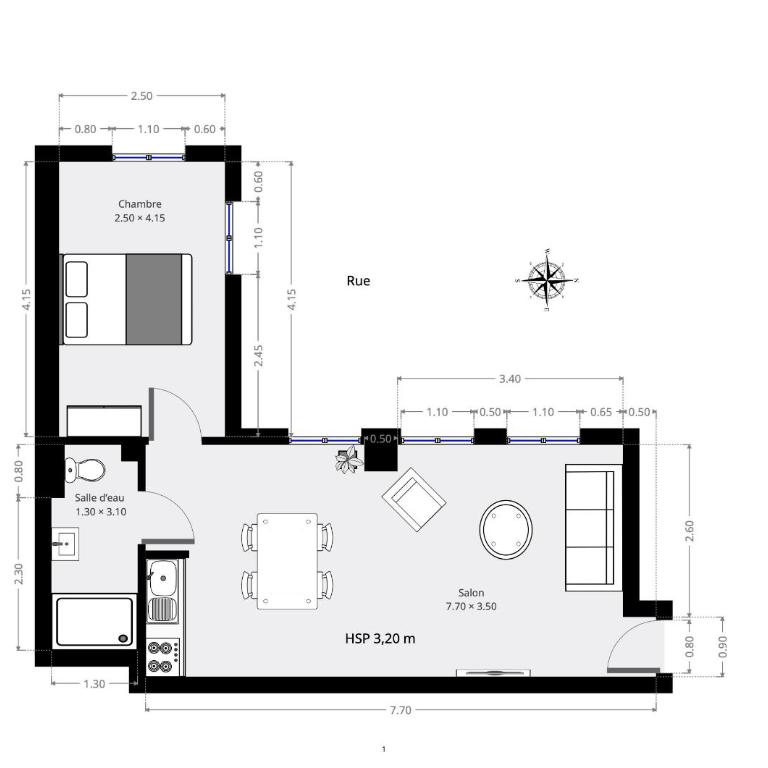 Charmant Appartement avec Climatisation - Paris 3 - Appartement 1 Chambre Supérieur - 13