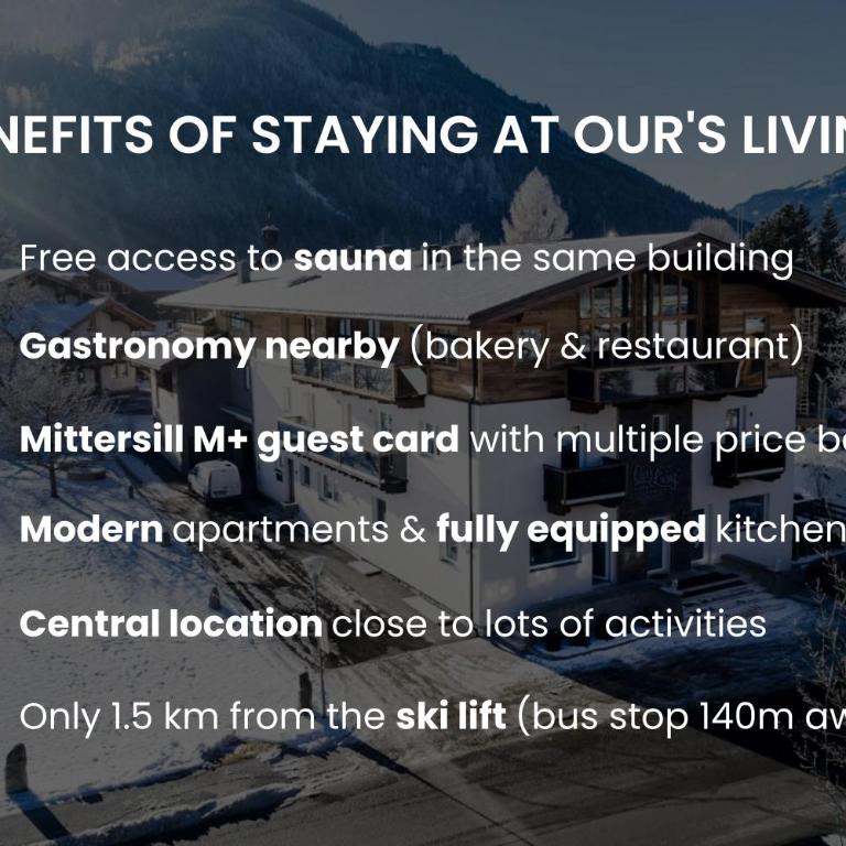 Our's Living - modern Apartments with Sauna near Kitzbüheler Alpen ski lift - Deluxe Apartment mit Balkon - 5